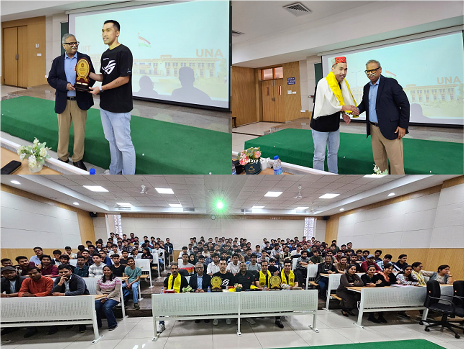 Inspirational interactive session held at IIT Una, Arnold Su shared his experiences